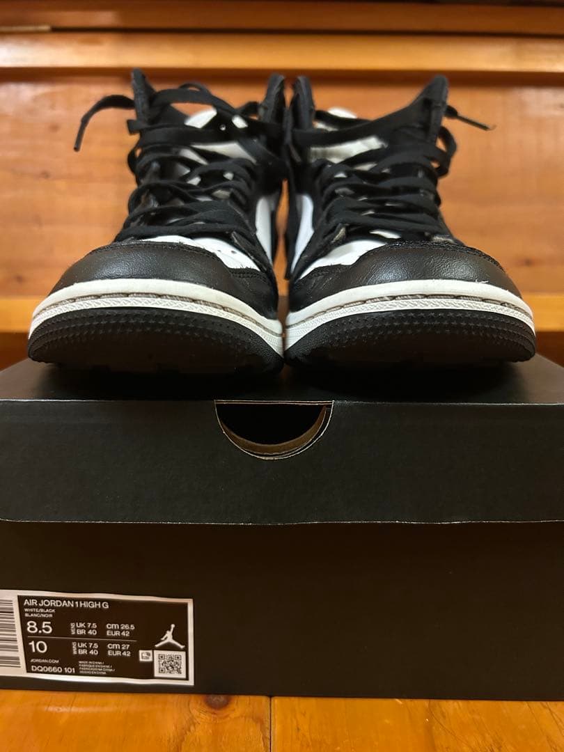 シューズ(男性用) Nike Air Jordan 1 High Golf \"Panda\"