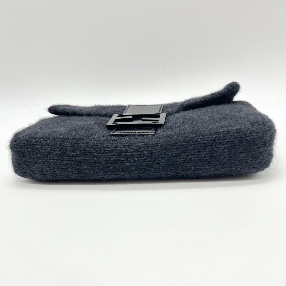 極美品 90s FENDI マンマバケット 編み込み ウール カシミヤ ニット