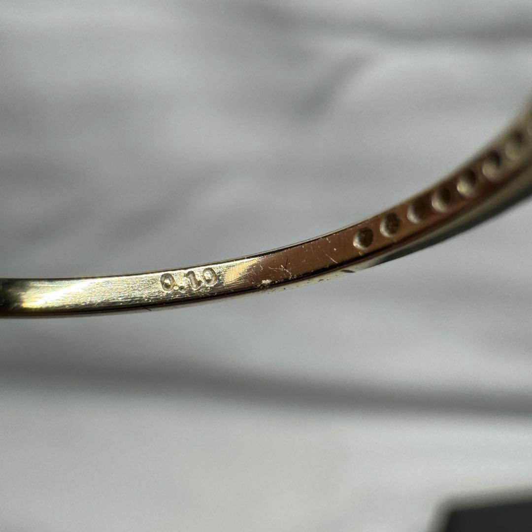 Luire エタニティリング 0.1ct K18 シャンパンゴールド 11号