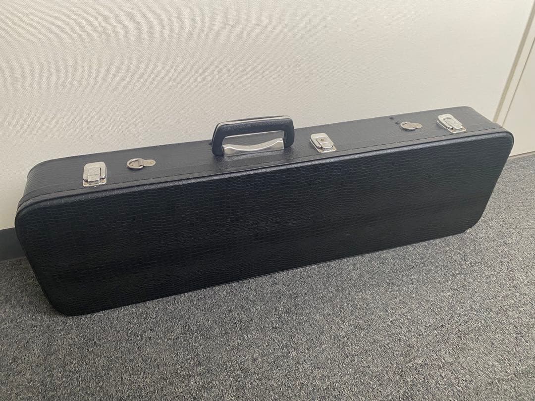 本皮 沖縄 三線 真壁型 ハードケース付き