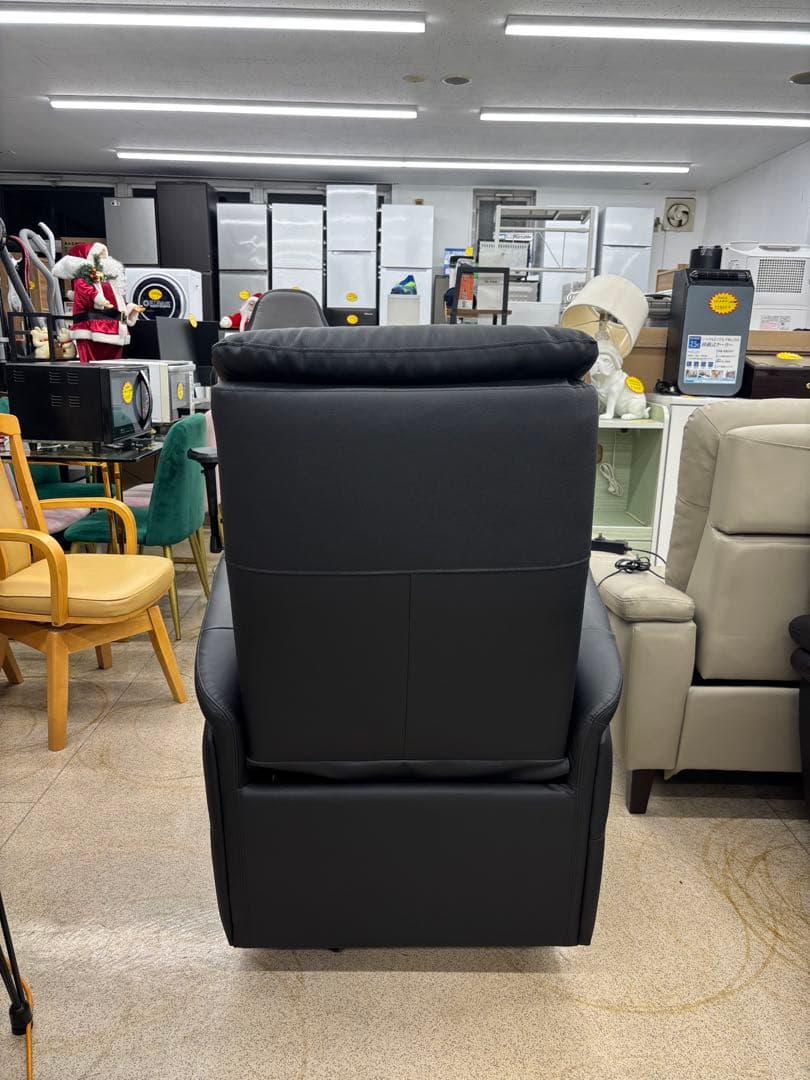 NITORI ニトリ 電動リクライニングチェア コンフェ革 ブラック 2022年