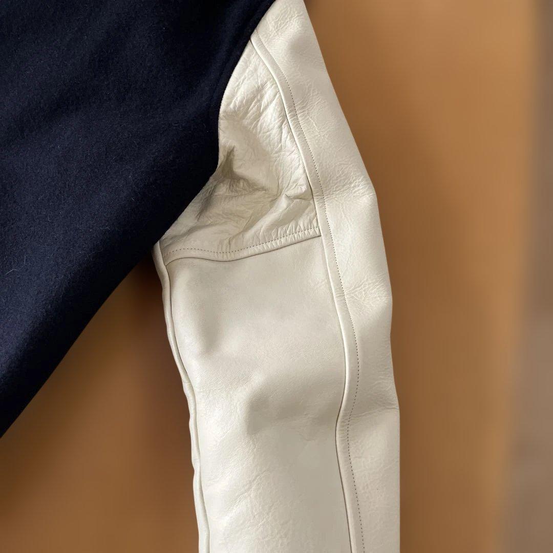 Pherrow's スタジャン ネイビー/ホワイト S