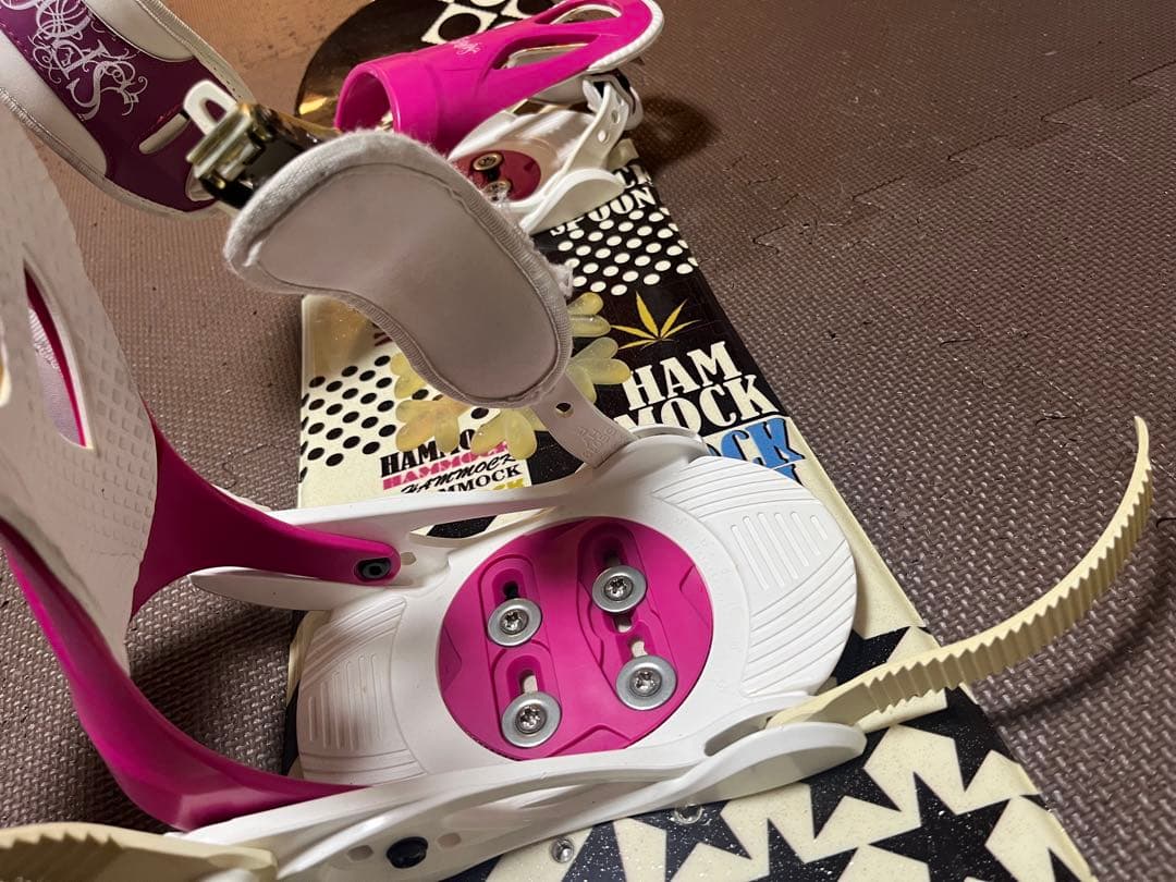 SPOON Hammock スノーボードビンディング ピンク　110