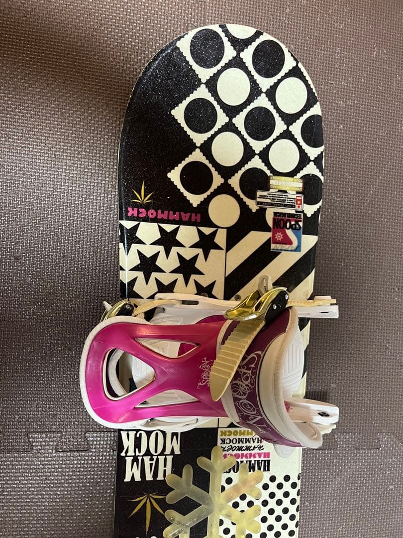 SPOON Hammock スノーボードビンディング ピンク　110