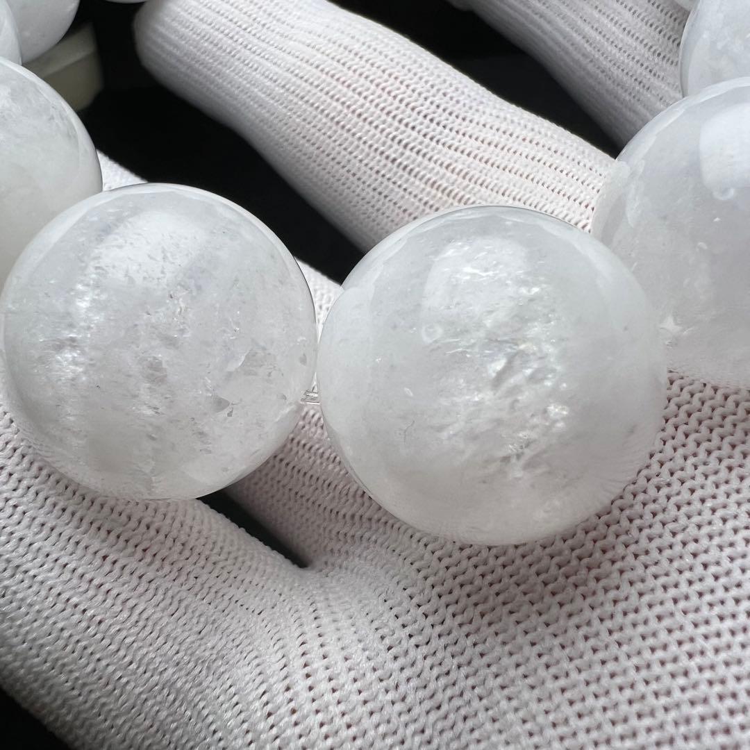 【77151】 超大玉 ホワイトガーデンクォーツ 20.8mm ブレスレット