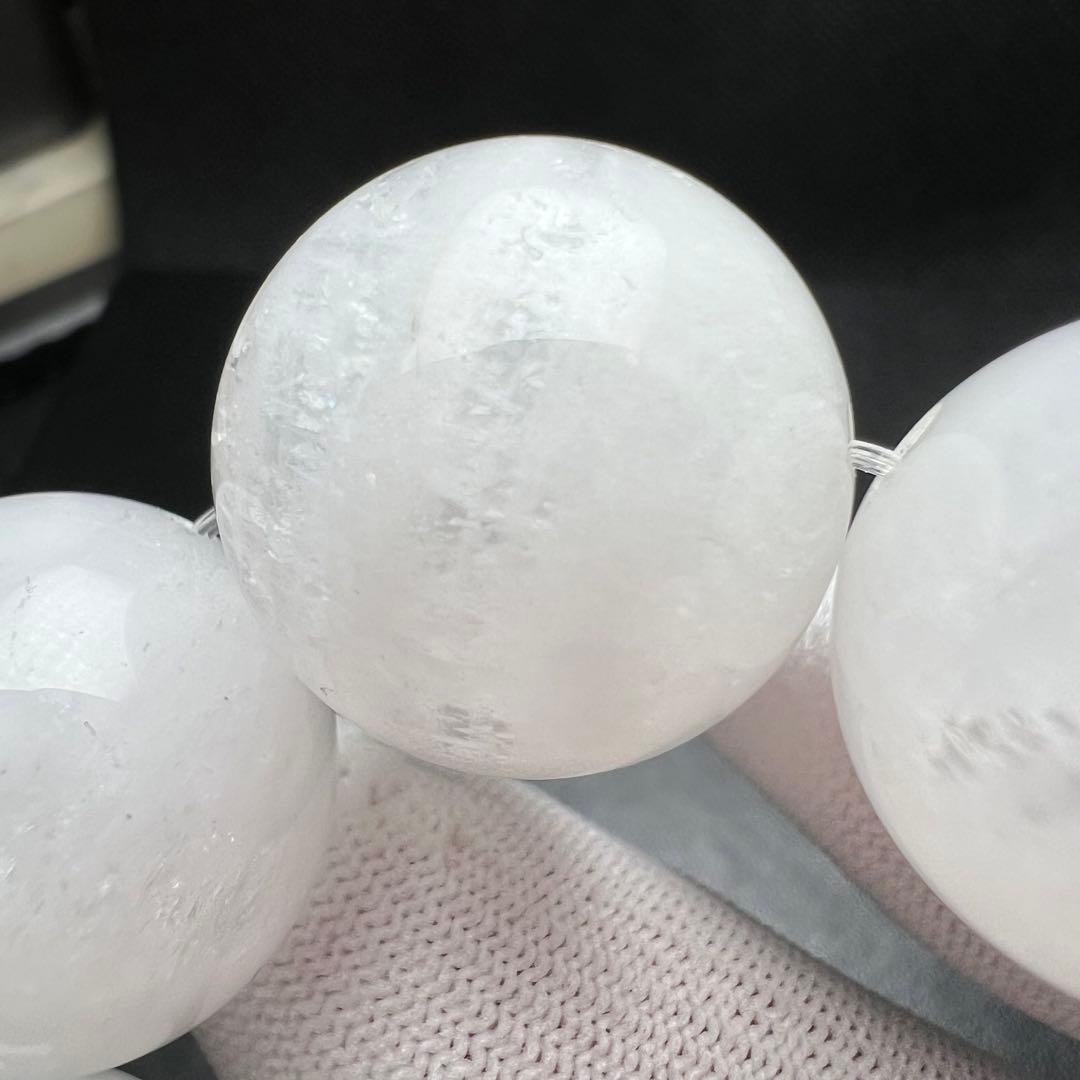 【77151】 超大玉 ホワイトガーデンクォーツ 20.8mm ブレスレット