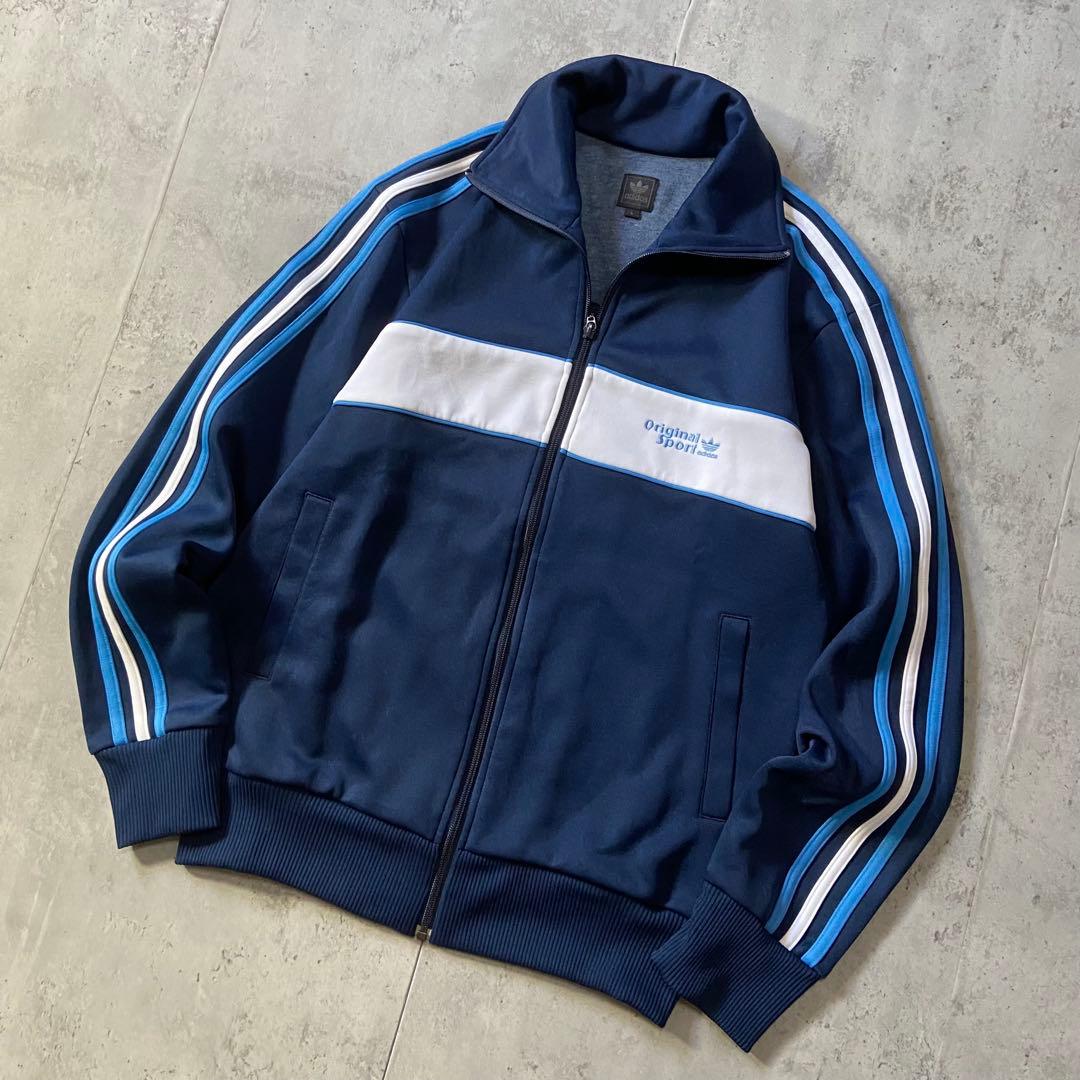 00s 古着 adidas 希少XL トラックジャケット トレフォイル刺繍