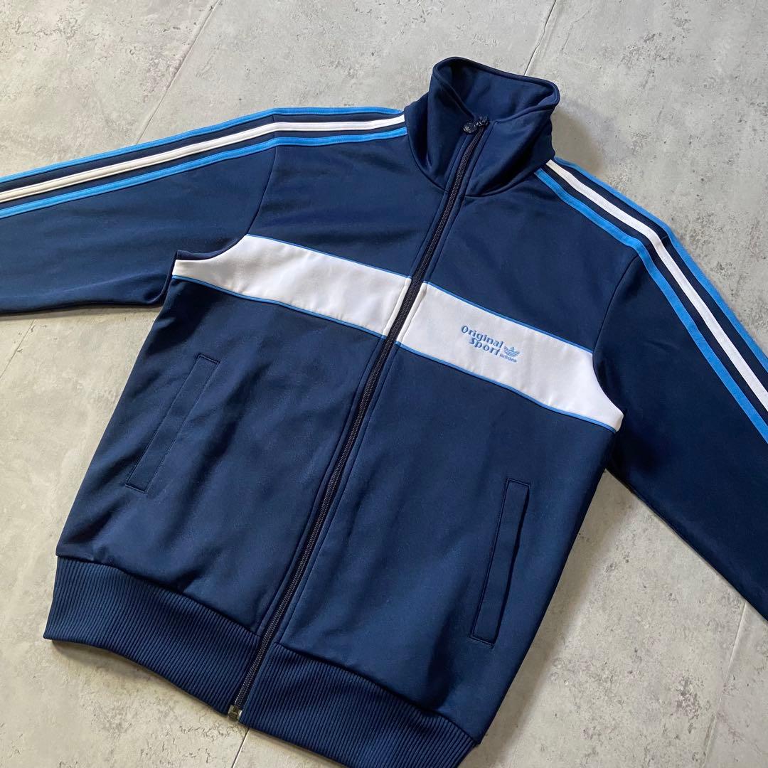 00s 古着 adidas 希少XL トラックジャケット トレフォイル刺繍