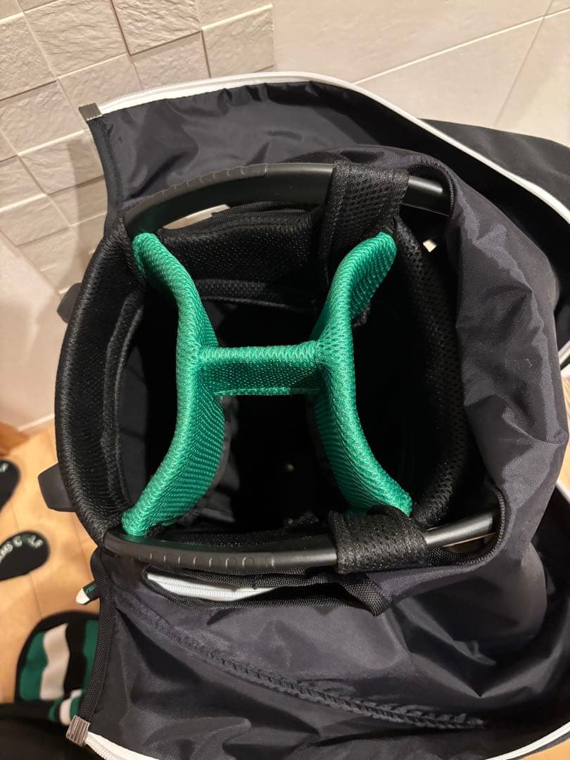 BEAMS GOLF キャディバッグ ブラック ヘッドカバー付き