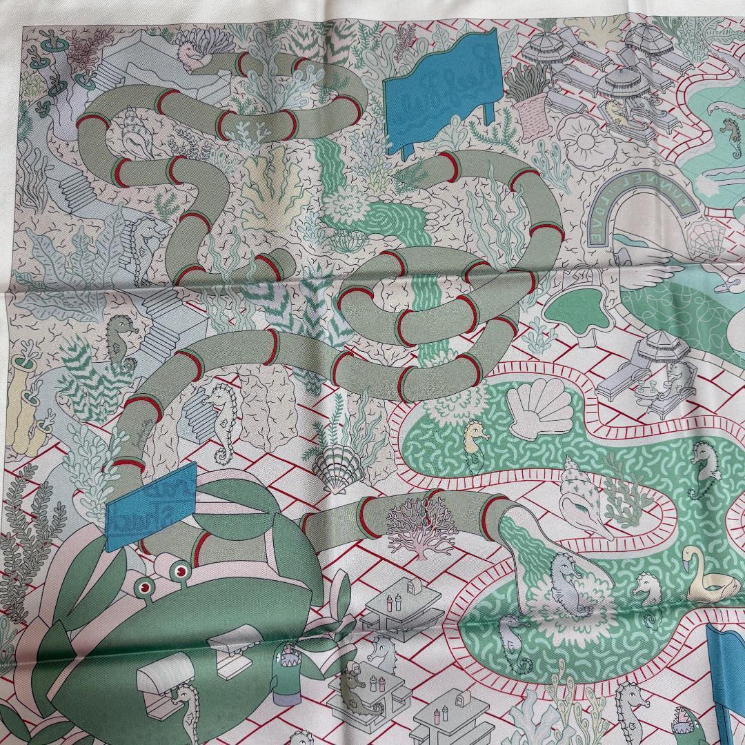 ✨極美品✨ HERMES エルメス カレ90 ダブルフェイス スプラッシュパーク