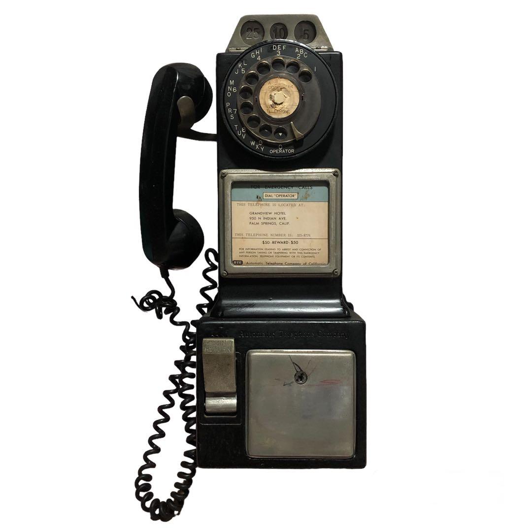 アメリカ公衆電話 レトロ