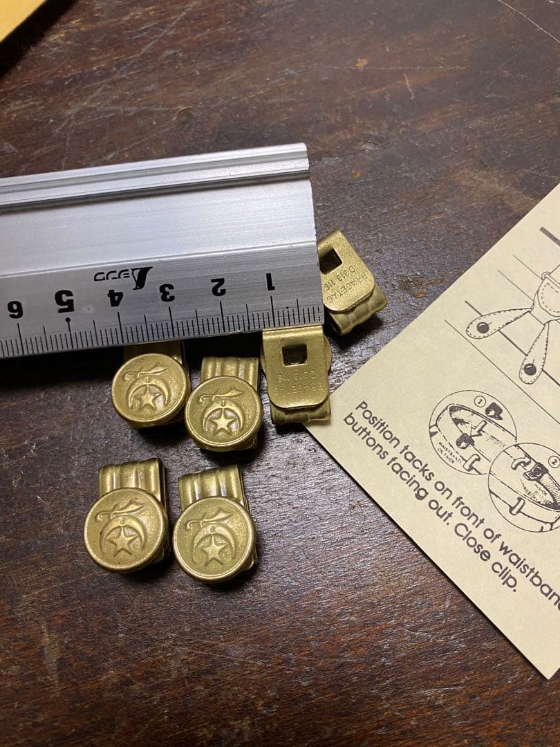 40s'50s'ビンテージ シュライナー サスペンダーボタン チェンジボタン