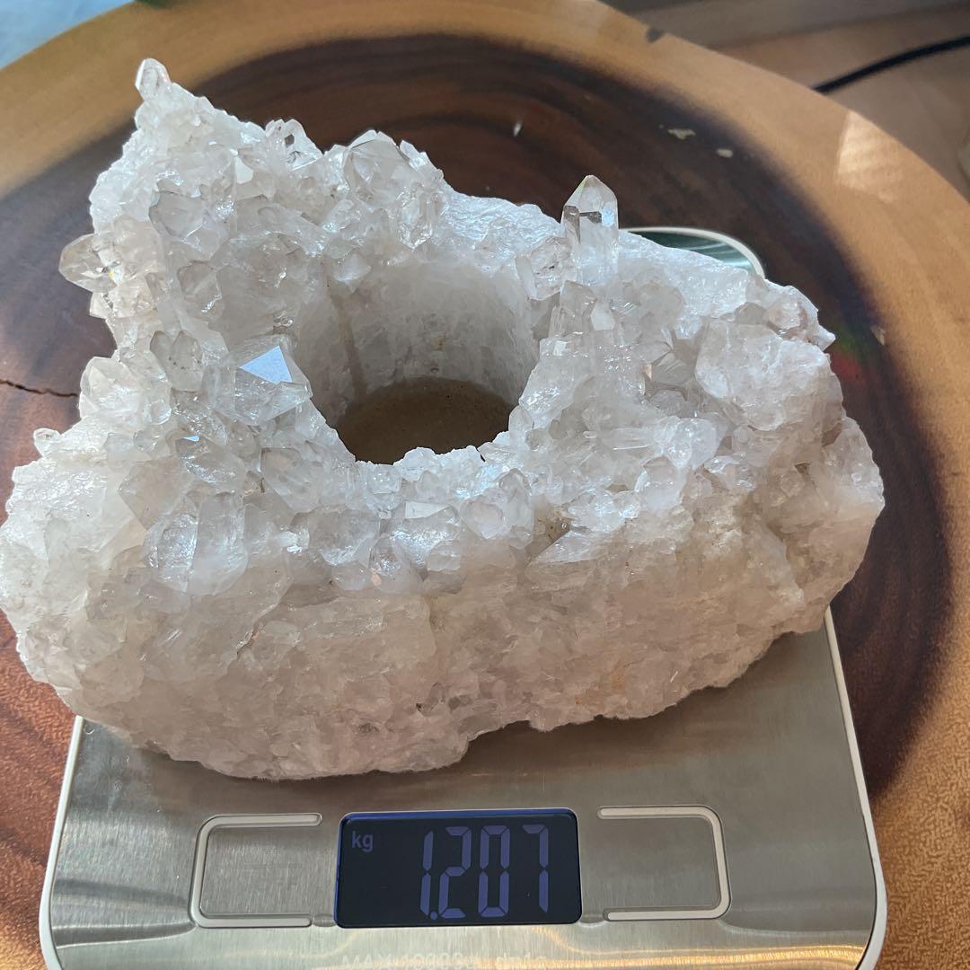 水晶 クラスター キャンドルホルダー 天然石 原石 パワーストーン