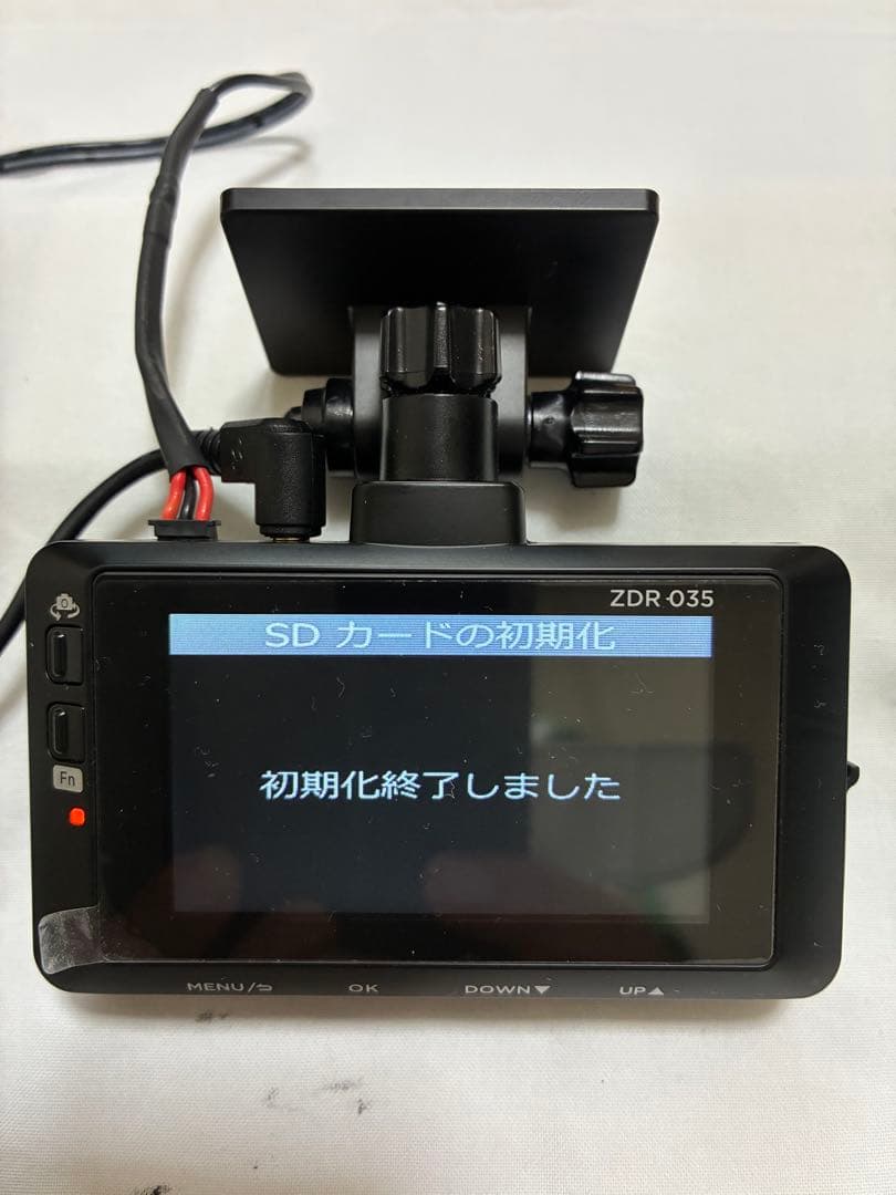 ★美品★ コムテック ZDR 035 ドライブレコーダー 前後2カメラ