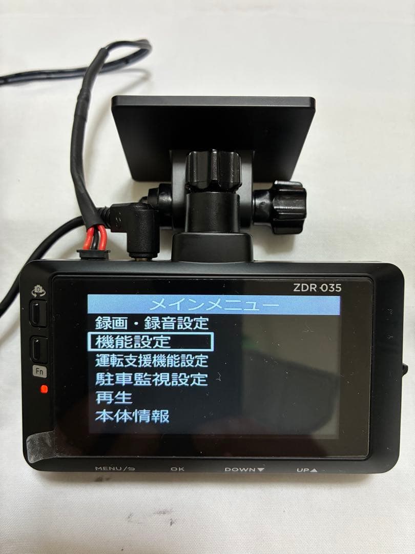 ★美品★ コムテック ZDR 035 ドライブレコーダー 前後2カメラ