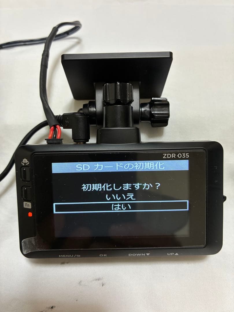 ★美品★ コムテック ZDR 035 ドライブレコーダー 前後2カメラ