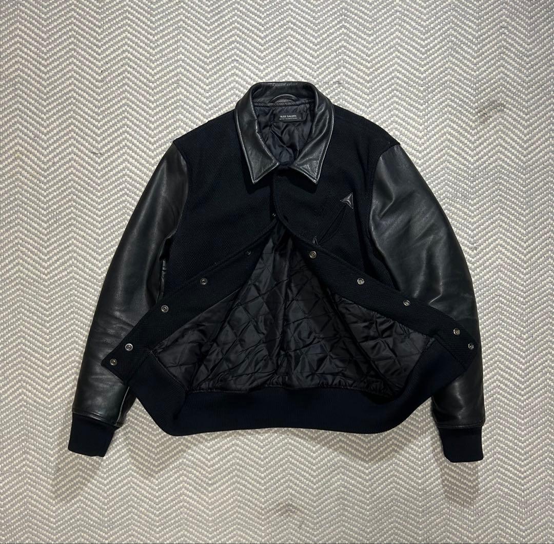 RUDE GALLERY カウレザー 切替 アワードジャケット ブラック L