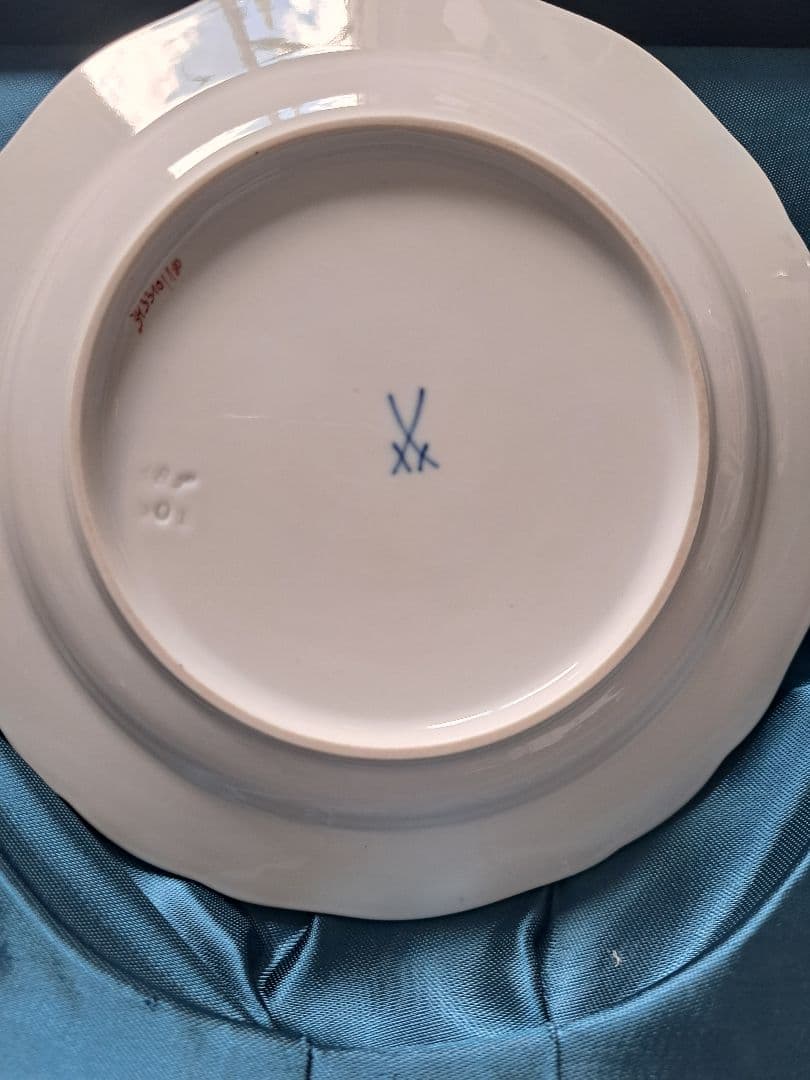 【新品未使用】マイセンインドの華 MEISSEN ケーキ皿　18センチ