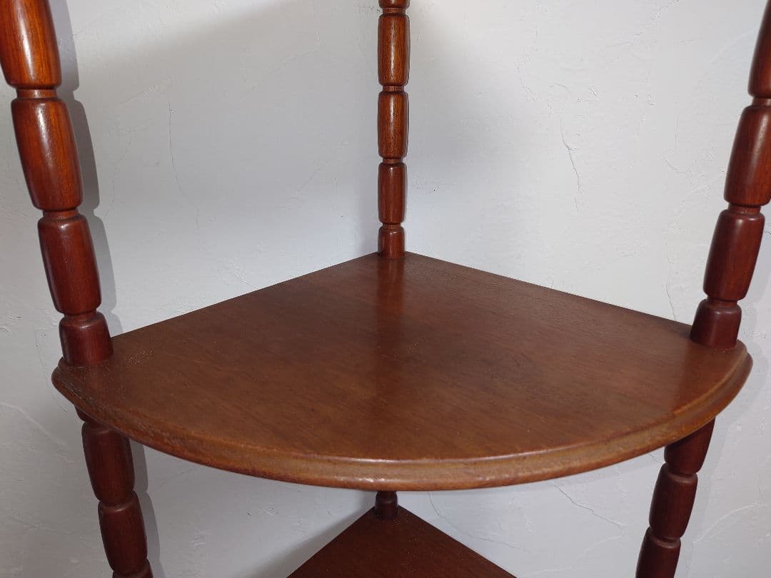 う*ぎ様 木製 マルニ 4段 コーナーラック MARUNI コーナー家具 棚 物