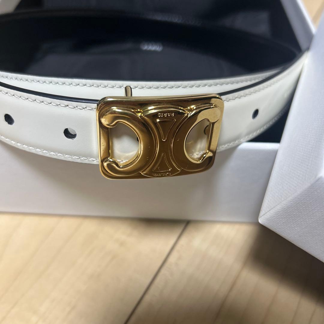 ミディアム 25MM リバーシブル フレーム トリオンフ ベルト / トリヨン