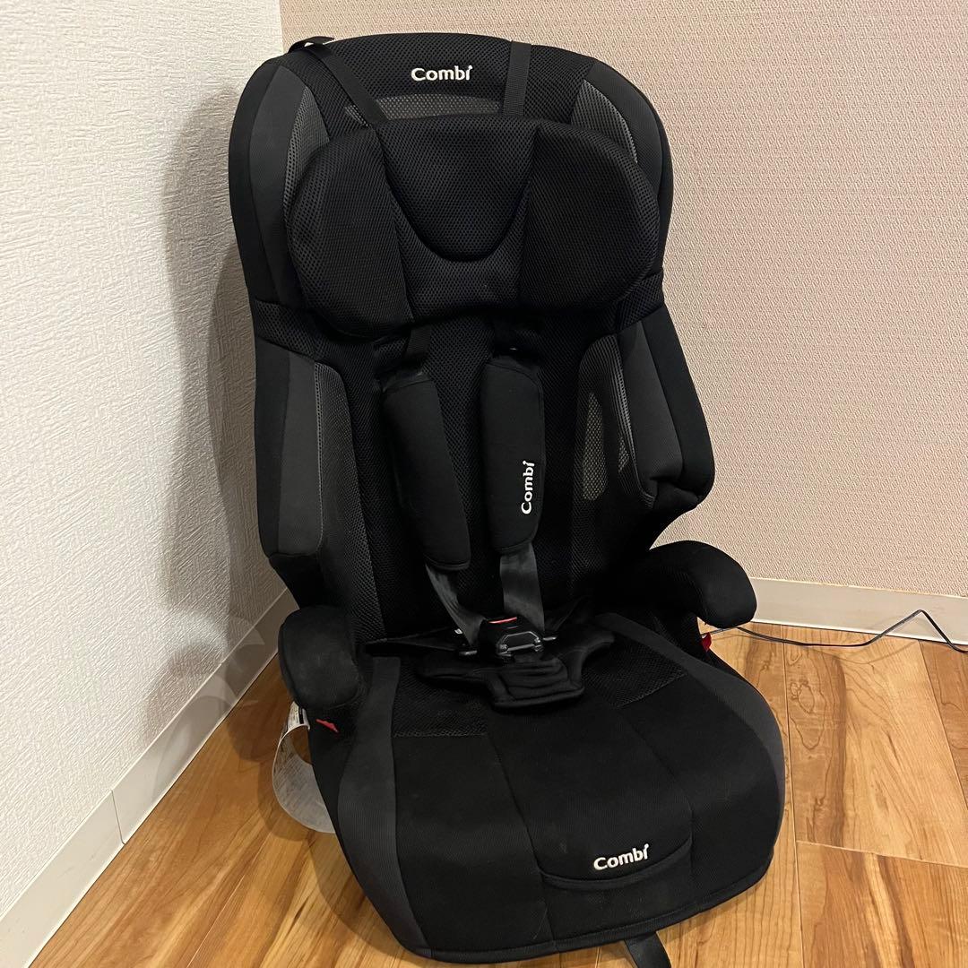 美品】 コンビ ジョイトリップ エアスルー GG ブラック ジュニアシート