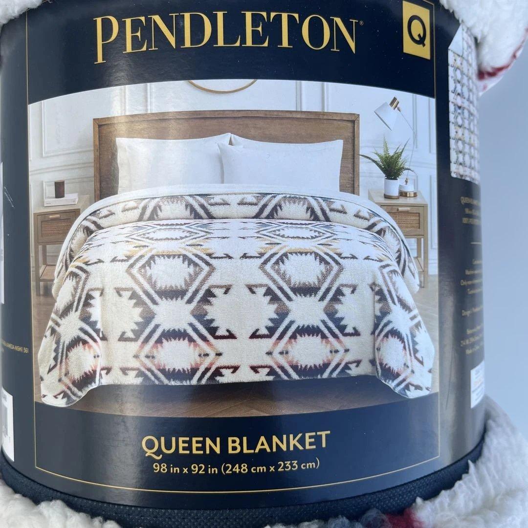 Pendleton クイーンブランケット 幾何学模様