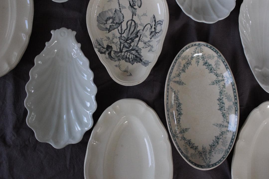 K】クレイユ モントロー/Mignon 枯れたラヴィエ/フランスアンティーク