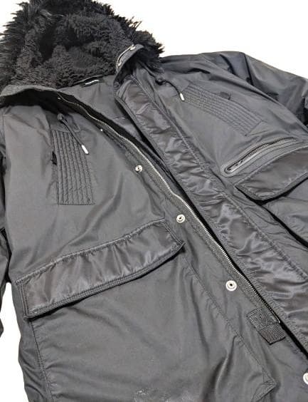 中古品】DIESEL ディーゼル N-3B ダウンコート モッズコート L 黒
