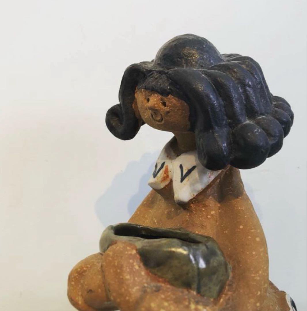 Metlox Poppet vintage ceramic girl 陶器