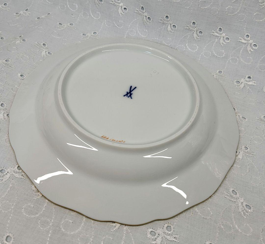 未使用✨マイセン ピンクローズ プレート18cm 皿 ピンク 花