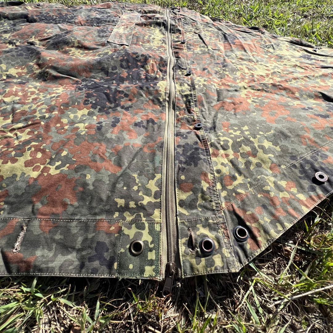 ［希少］ドイツ軍幕 パップテント ファスナー加工