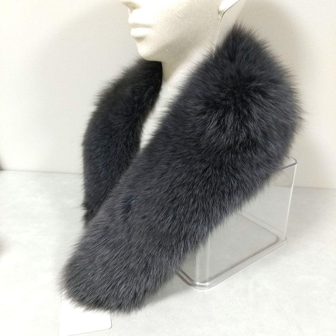 新品未使用　タグ付き　SAGAFOX　リアルファー　ストール　　ブルーフォックス