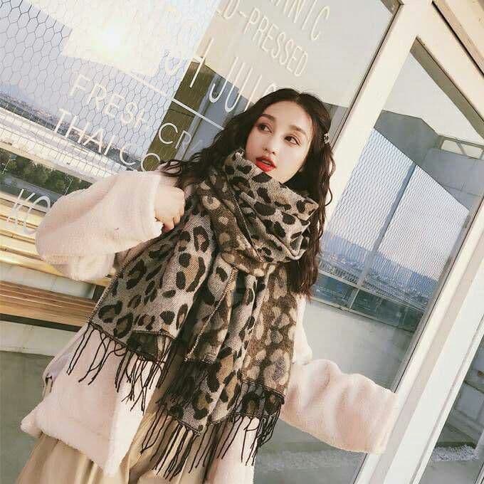 レディース ストール マフラー レオパード ヒョウ柄 豹柄 ZARA H&ax