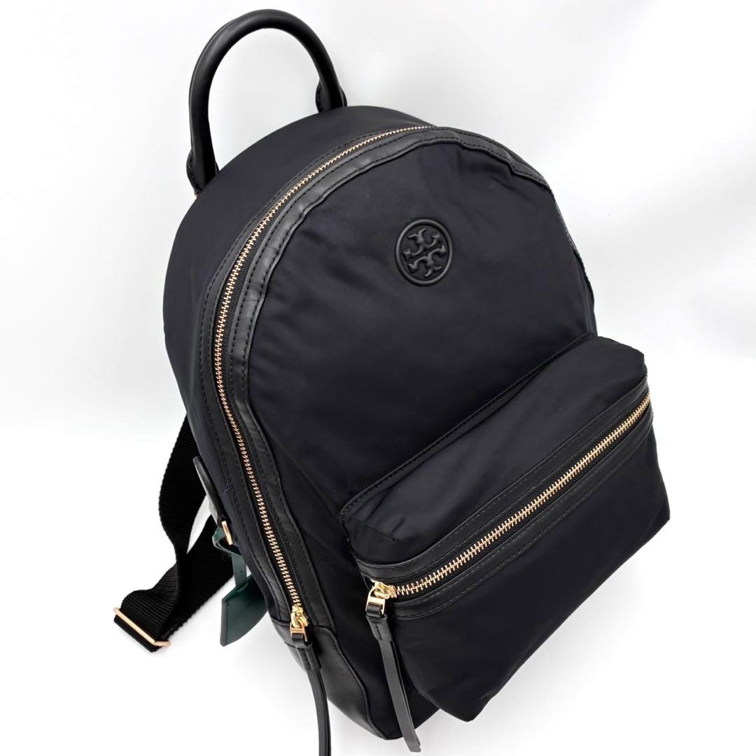 トリーバーチ ペリー リュック ブラック グリーン ナイロン 軽量 レディース