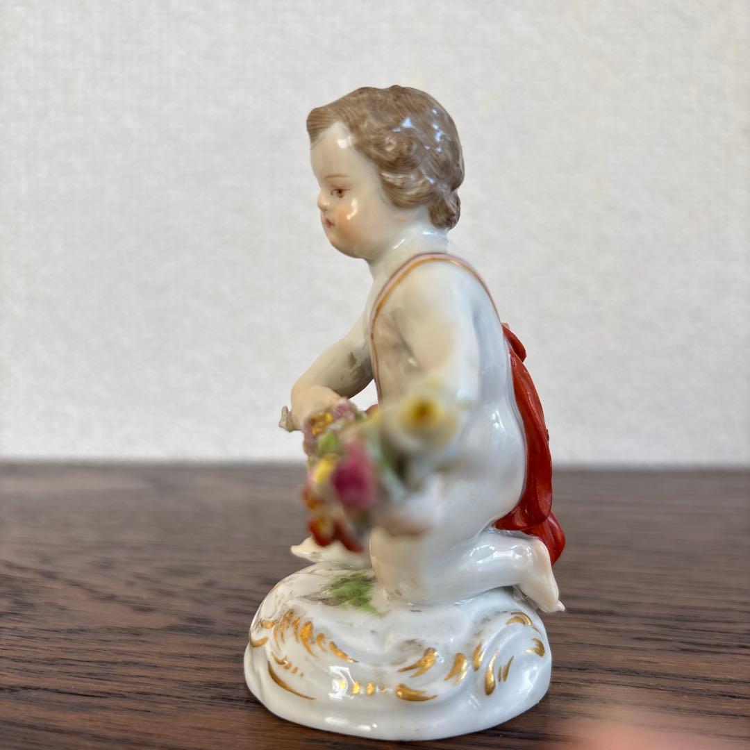 マイセン エンゼル 置物 フィギュリン 人形 アンティーク 陶磁器
