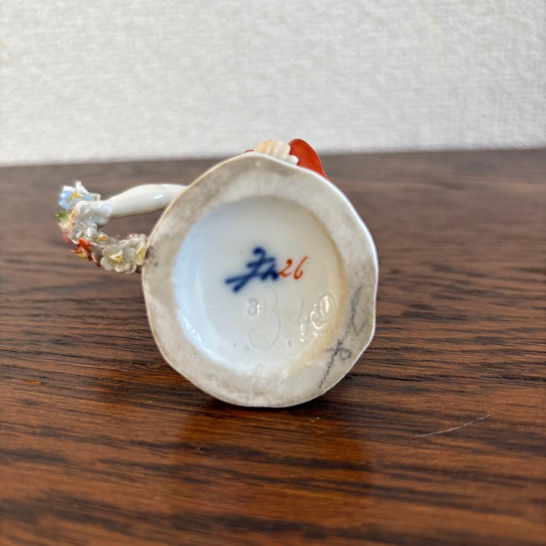 マイセン エンゼル 置物 フィギュリン 人形 アンティーク 陶磁器