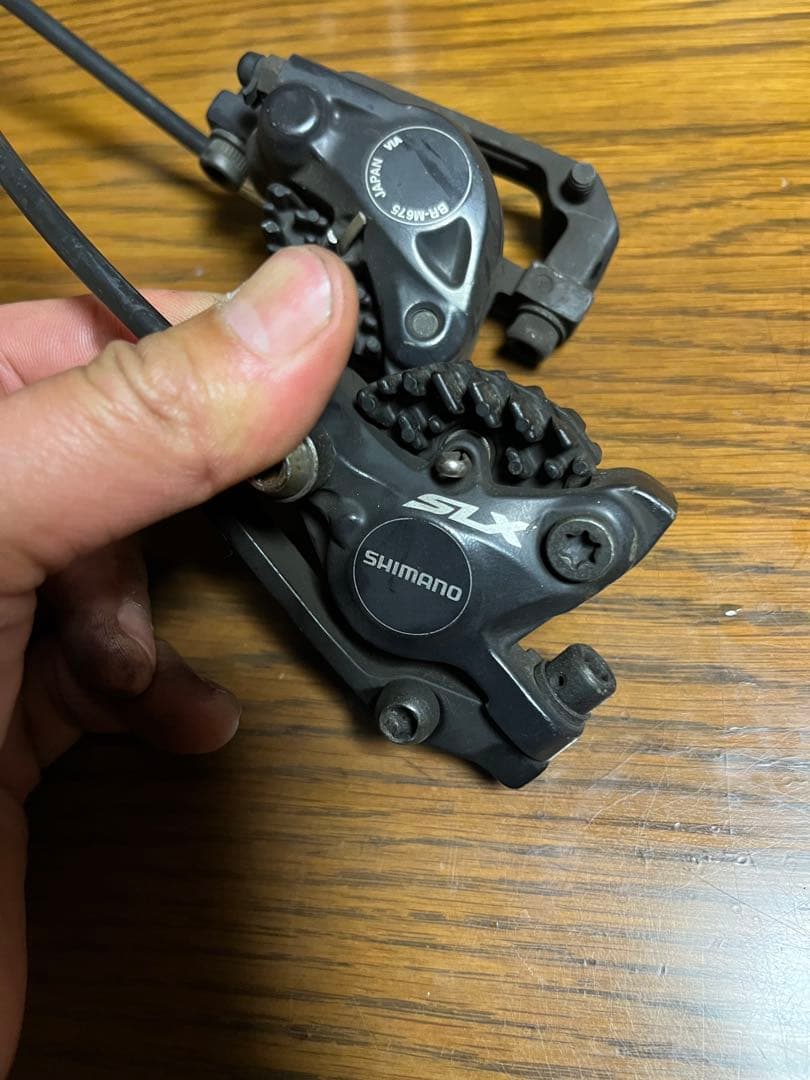 SHIMANO SLX BL-M675-B BR-M675 油圧ディスクブレーキ - メルカリ