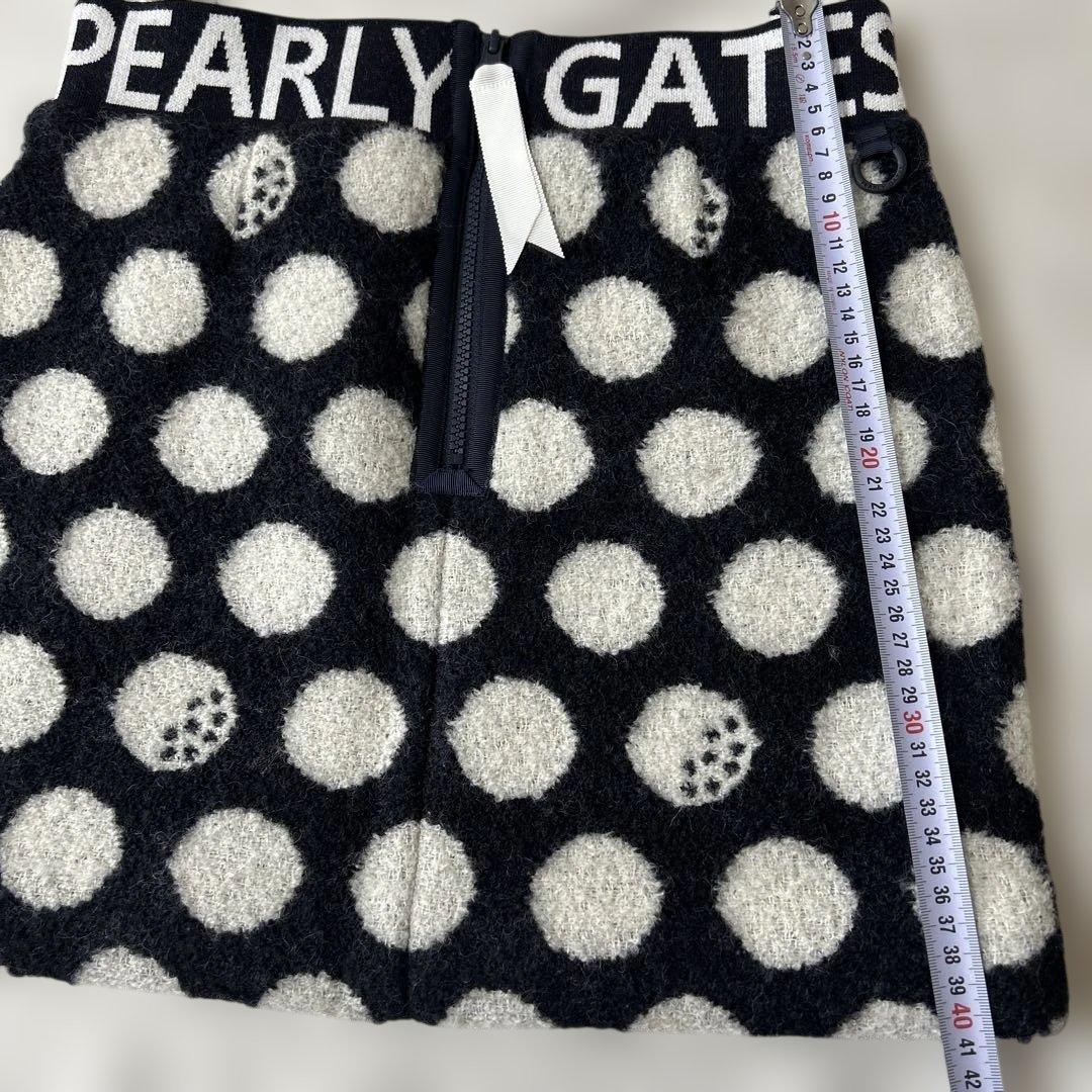 パーリーゲイツ☆新品タグ付☆レディース １(M)厚手モコモコ ドット柄スカート