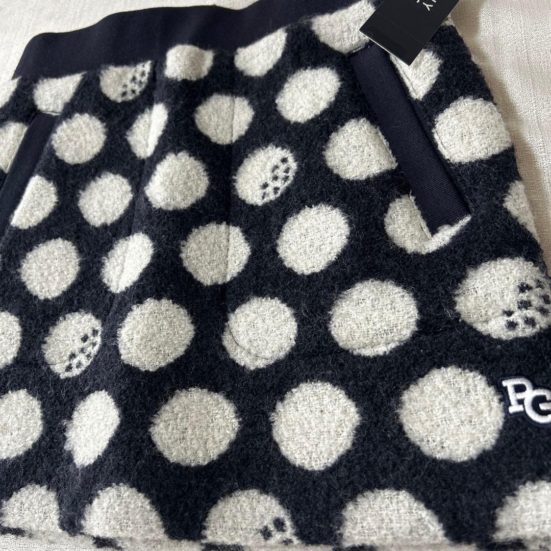 パーリーゲイツ☆新品タグ付☆レディース １(M)厚手モコモコ ドット柄スカート