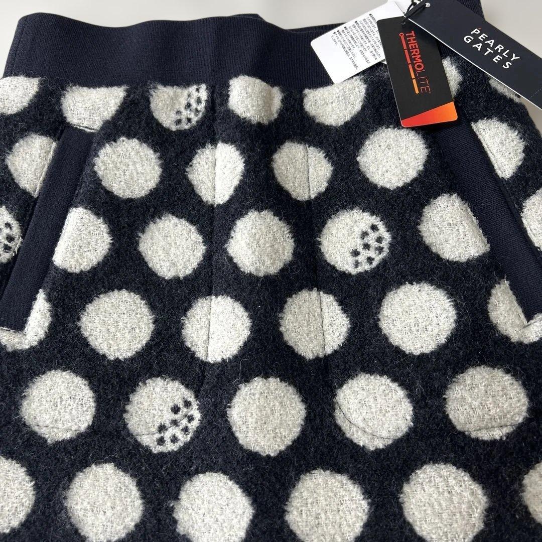 パーリーゲイツ☆新品タグ付☆レディース １(M)厚手モコモコ ドット柄スカート