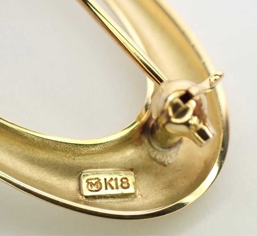 ミキモト イニシャルブローチ k18 18k18金 ウノアエレ好きな方にも