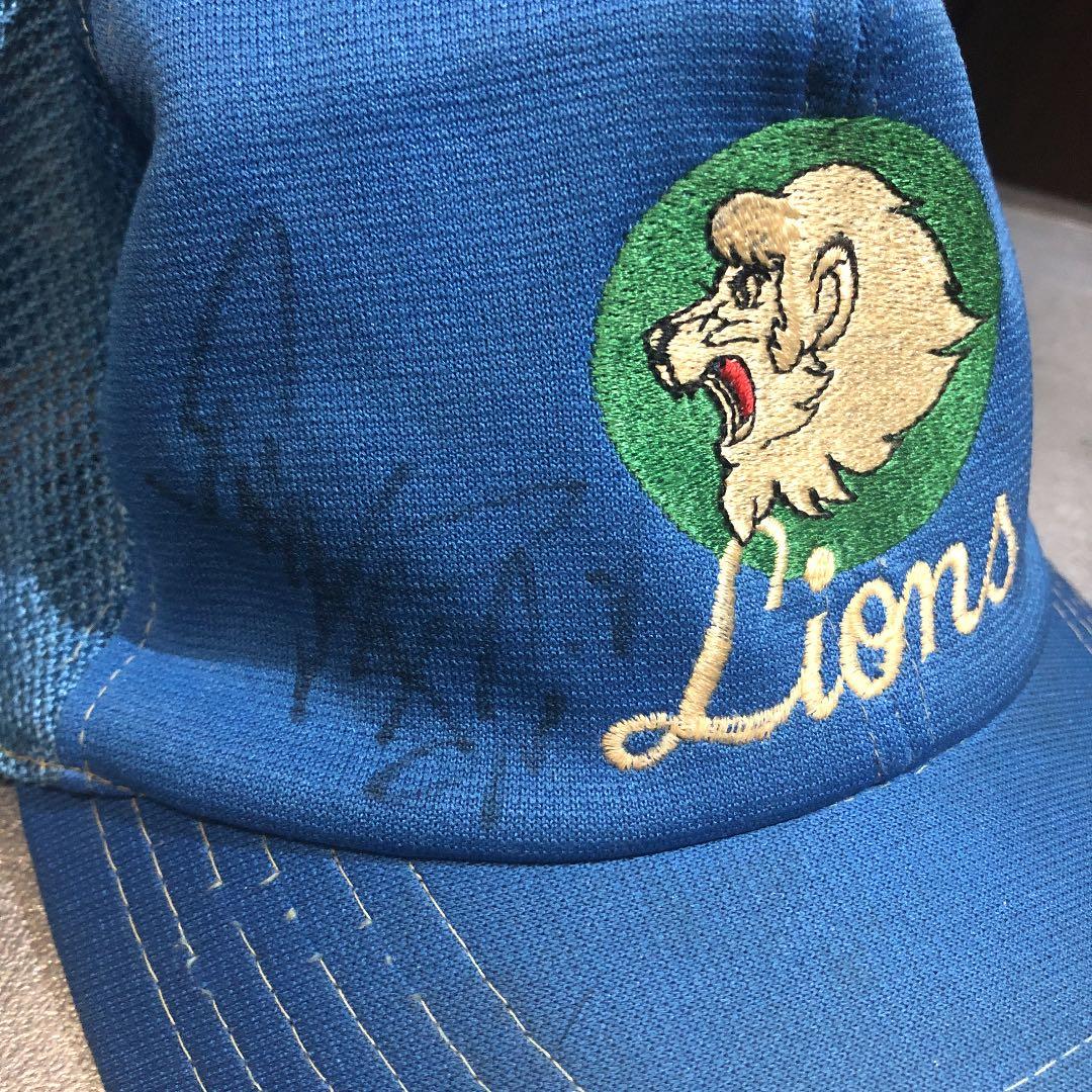 西武ライオンズ サイン キャップ 田尾安志 背番号2 昭和レトロ 中日 阪神楽天