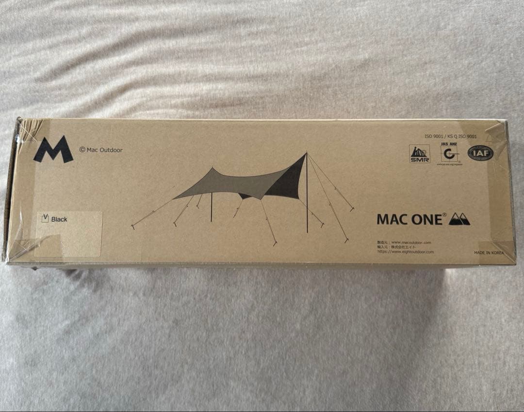 黒S新品 Mac Outdoor Mac One ヘキサ タープ ブラック