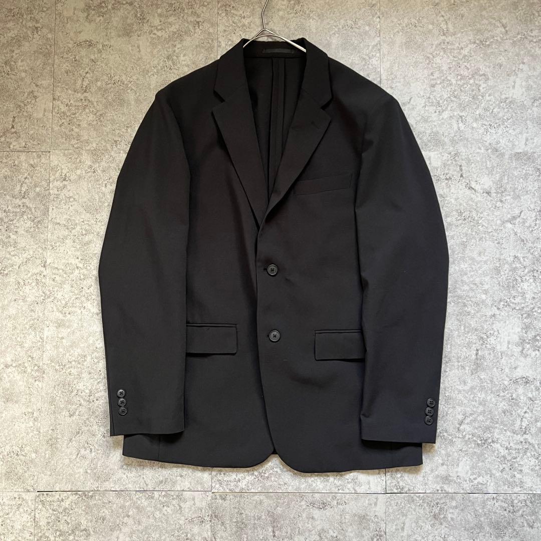 極美品【ユニクロ】（L）感動ジャケット ブラック ストレッチ 洗える