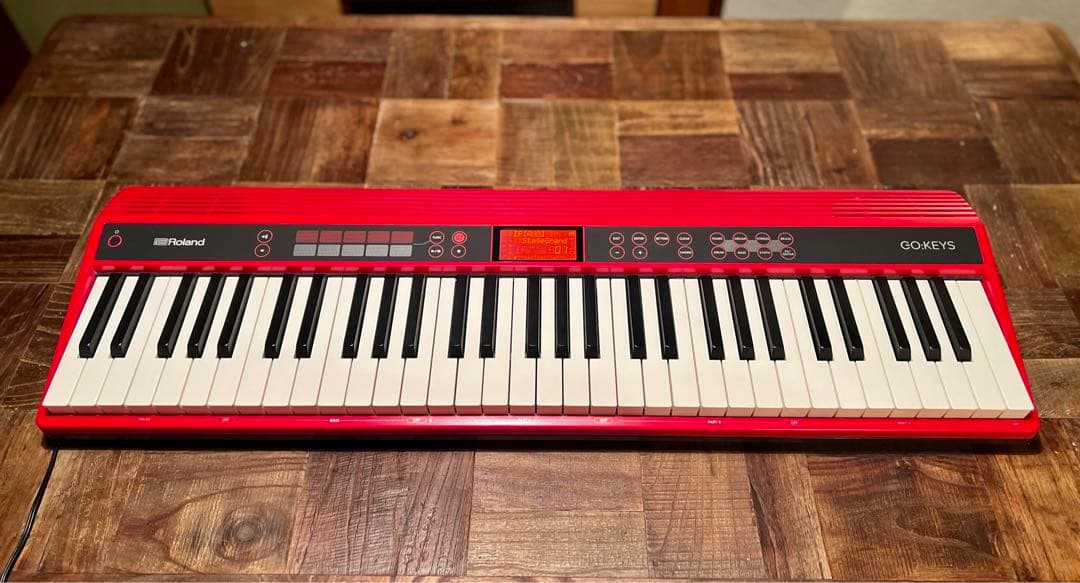 Roland GO:KEYS 61鍵 赤 譜面台 スタンド