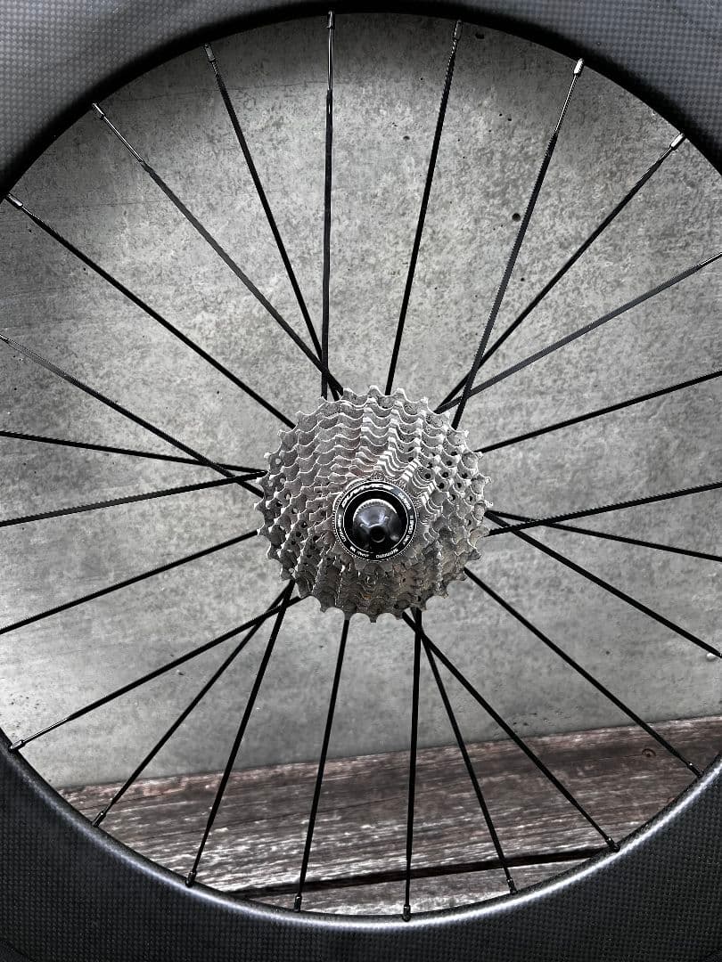 ジャンク r88mm/f66mm カーボンホイール SUPERTEAM