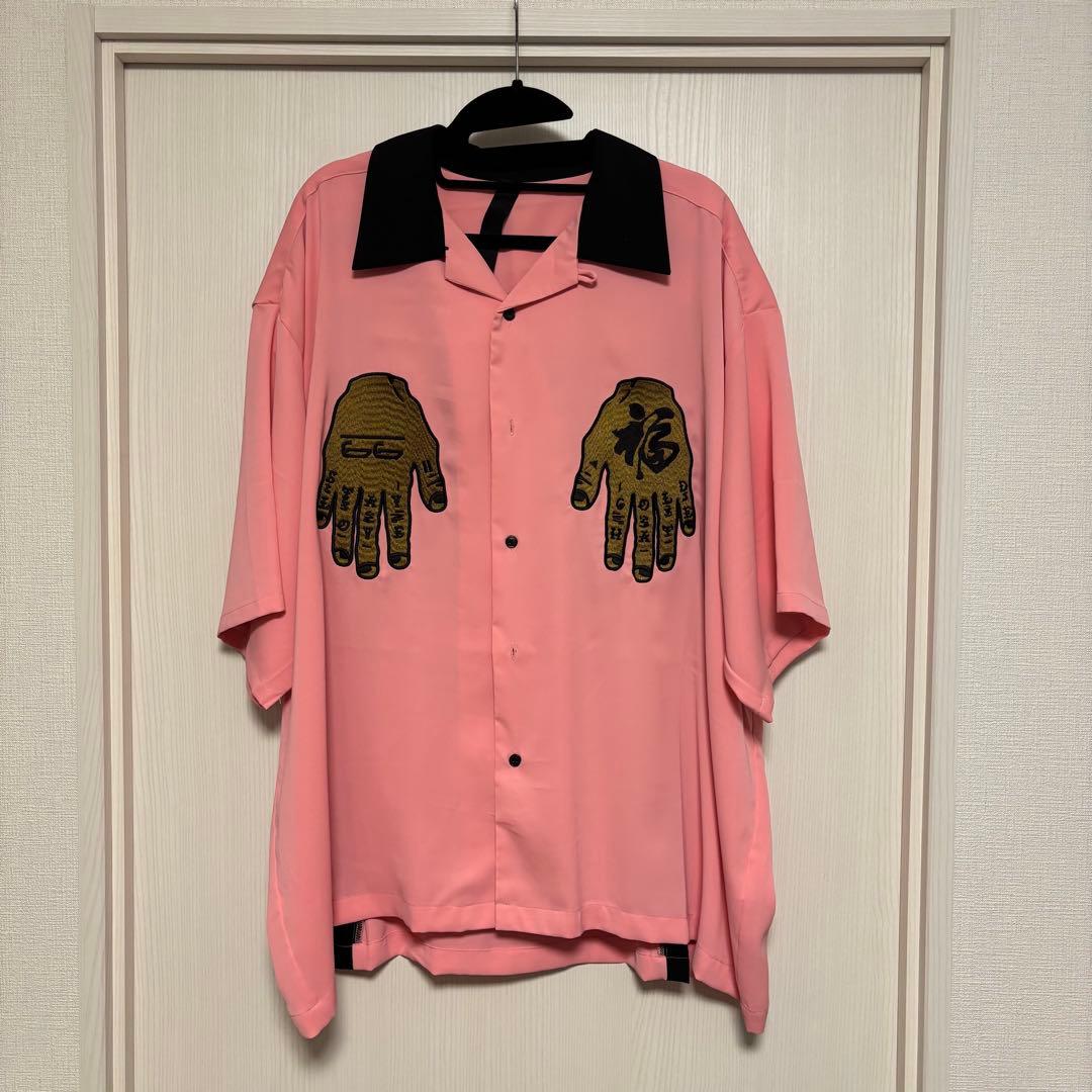 Style Eyes ピンク ネイビー 半袖シャツ 2ポケット