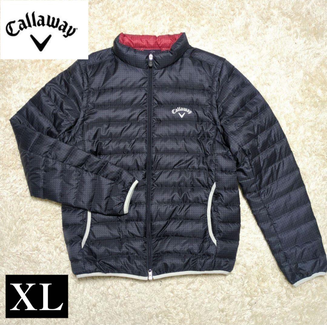 美品】キャロウェイ ダウンジャケット ベスト 2way ネイビー XL - メルカリ