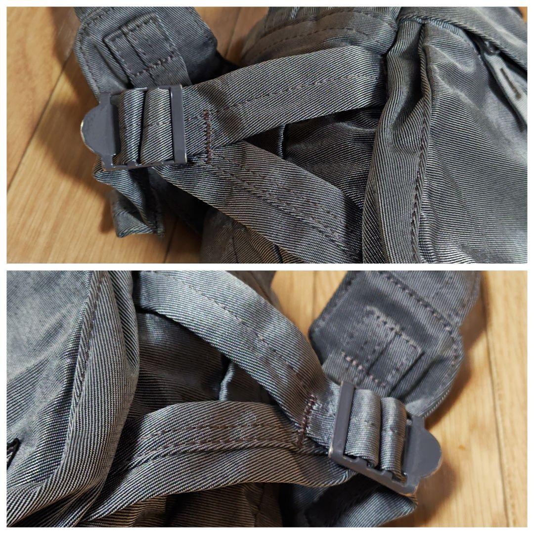 希少 廃盤 ポーター オーバーダイ ショルダーバッグ L シルバーグレー バック