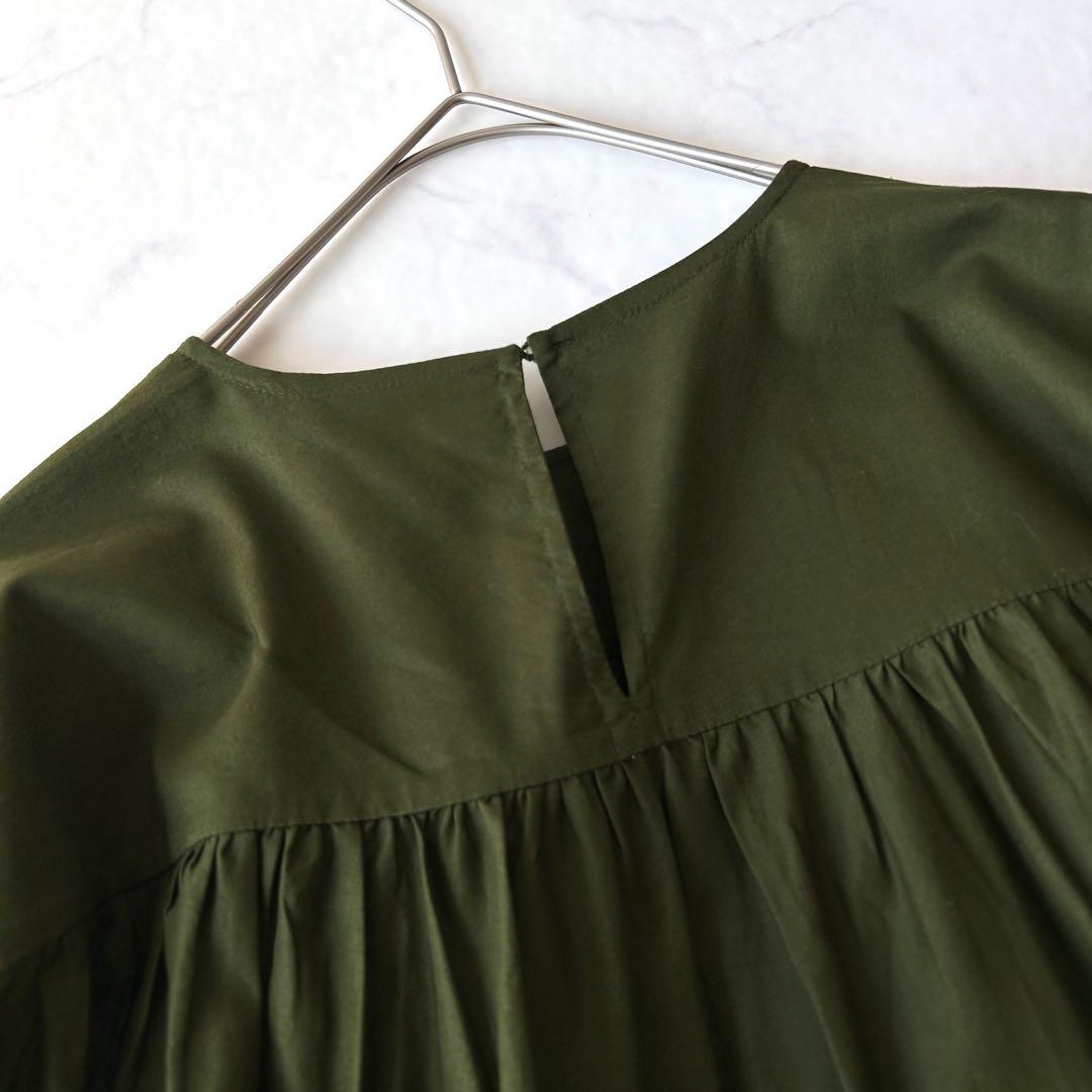 未使用級 Merletteマーレット ソリマン ティアードワンピース カーキ希少
